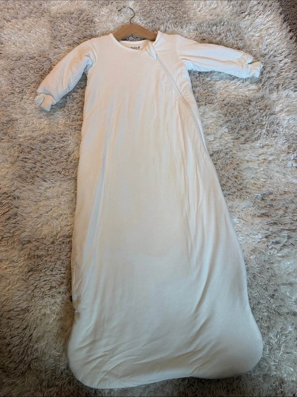 Baby Sleep Sack 1.0 - White Long Sleeve Sleep Sack